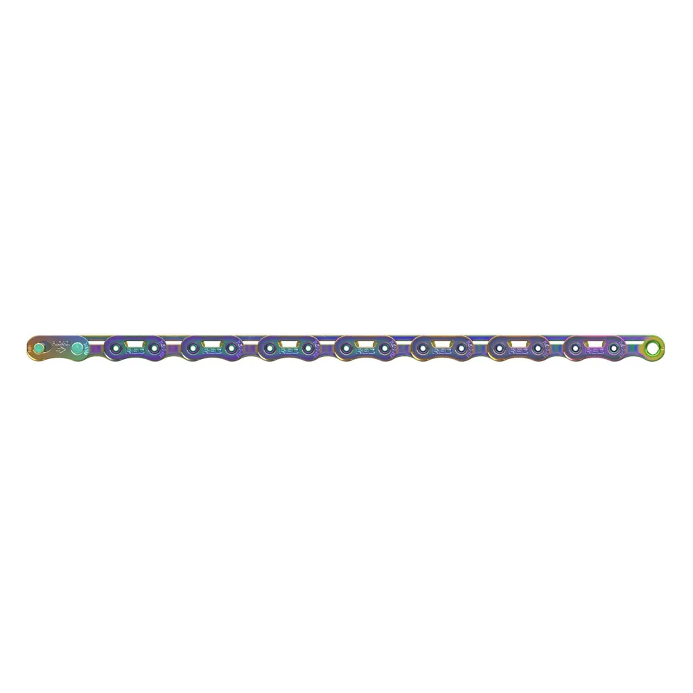 uPRISE Bikes Sram Red Flattop W/Powerlock E1 12 Speed Chain - Rainbow | Price match, 365 day return s, 18-Month Warranty, Finance Available & Free UK Delivery