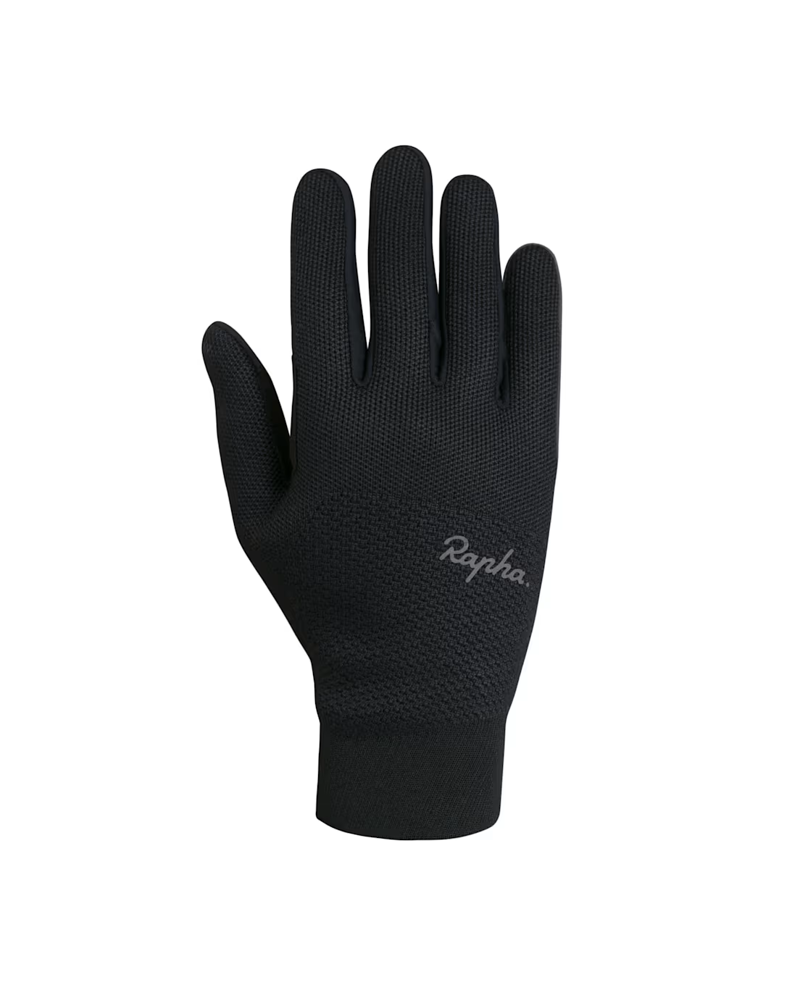 Rapha Merino Long Finger Gloves - Black-1