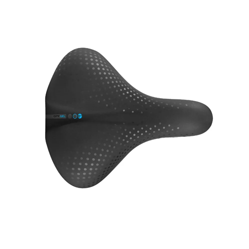 uPRISE Bikes Selle San Marco Bioaktive City Gel Saddle - Black | Price match, 365 day returns, 18-Month Warranty, Finance Available & Free UK Delivery
