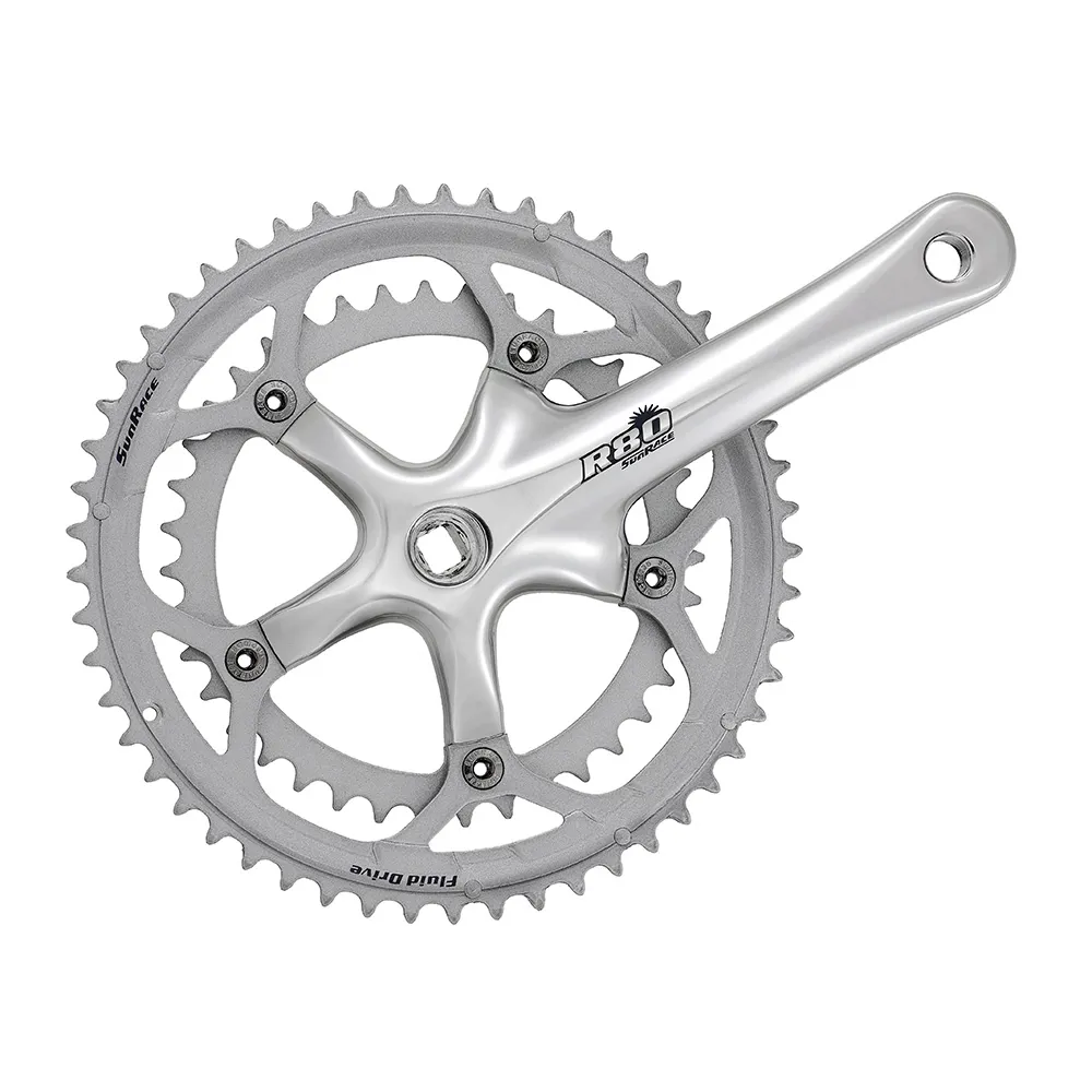 uPRISE Bikes Sunrace FCR818 170mm Road Crankset - Silver | Price match, 365 day return s, 18-Month Warranty, Finance Available & Free UK Delivery