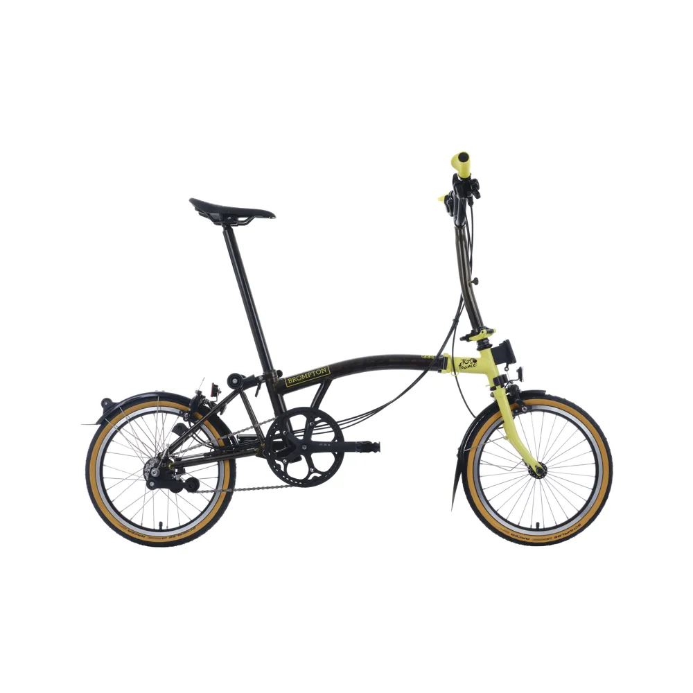 uPRISE Bikes Brompton Bikes Brompton x Tour de France C Line 2025 Folding Bike - Leaders yellow | Price match, 365 day return s, 18-Month Warranty, Finance Available & Free UK Delivery