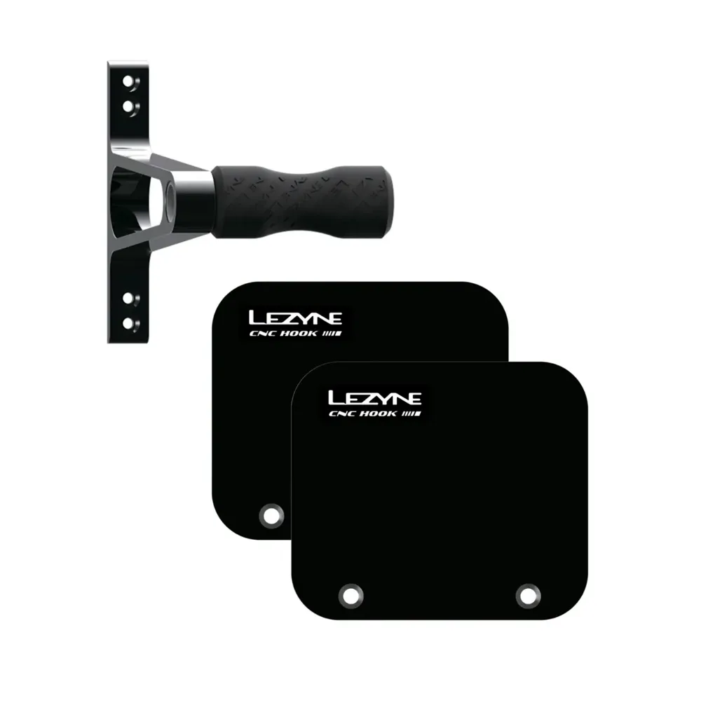 uPRISE Bikes Lezyne CNC Alloy Wheel Hook - Black Universal | Price match, 365 day return s, 18-Month Warranty, Finance Available & Free UK Delivery