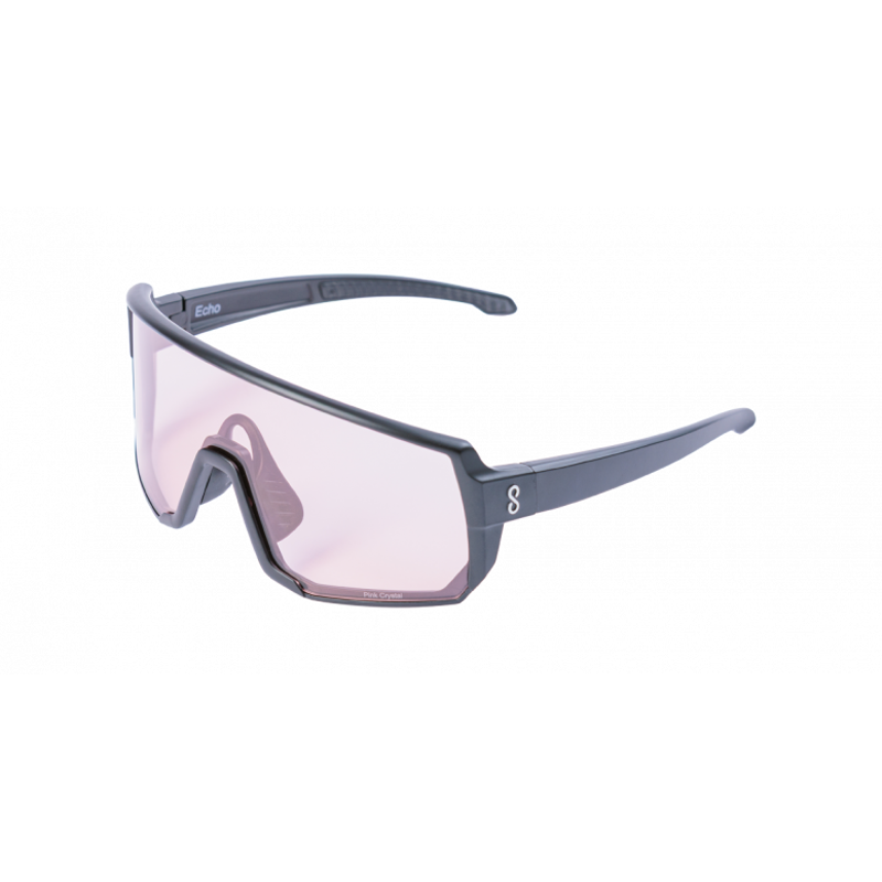 Coast Optics Echo Cycling Glasses - Black/Pink + Clear Lens