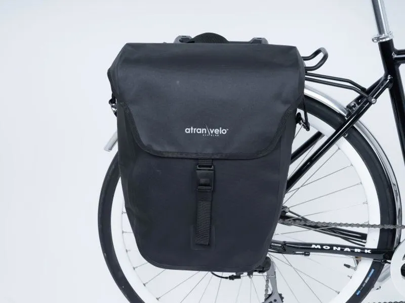 Atranvelo Triple-X Commuter Waterproof Pannier Bag - 25 Litres - Black-2