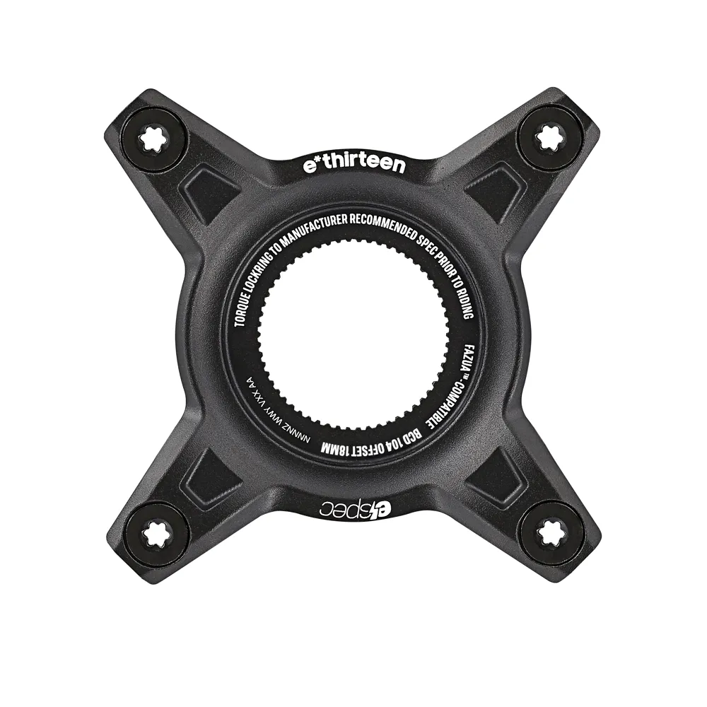 uPRISE Bikes E*Thirteen E-Thirteen e-spec 104BCD Spider for Fazua Ride 60 - Black | Price match, 365 day return s, 18-Month Warranty, Finance Available & Free UK Delivery
