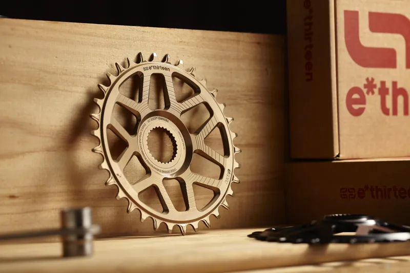 E-Thirteen Helix R e-spec 13.5mm OS Chainring for Bosch CX4 - Bronze-2