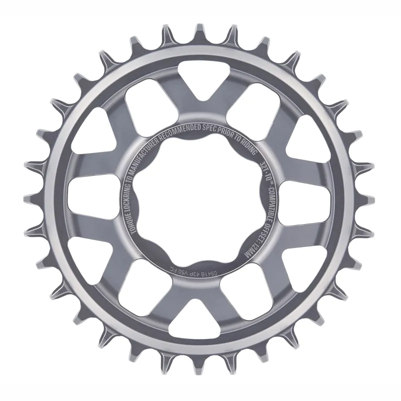 E-Thirteen Helix R espec Chainring for TQ HPR50 - Silver-1