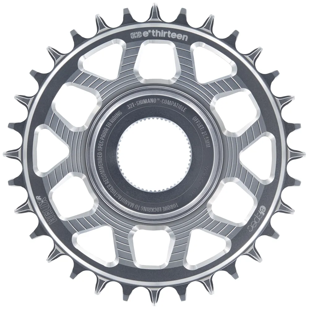 uPRISE Bikes E*Thirteen E-Thirteen Helix R e-spec Chainring for Shimano EP8 - Silver | Price match, 365 day return s, 18-Month Warranty, Finance Available & Free UK Delivery