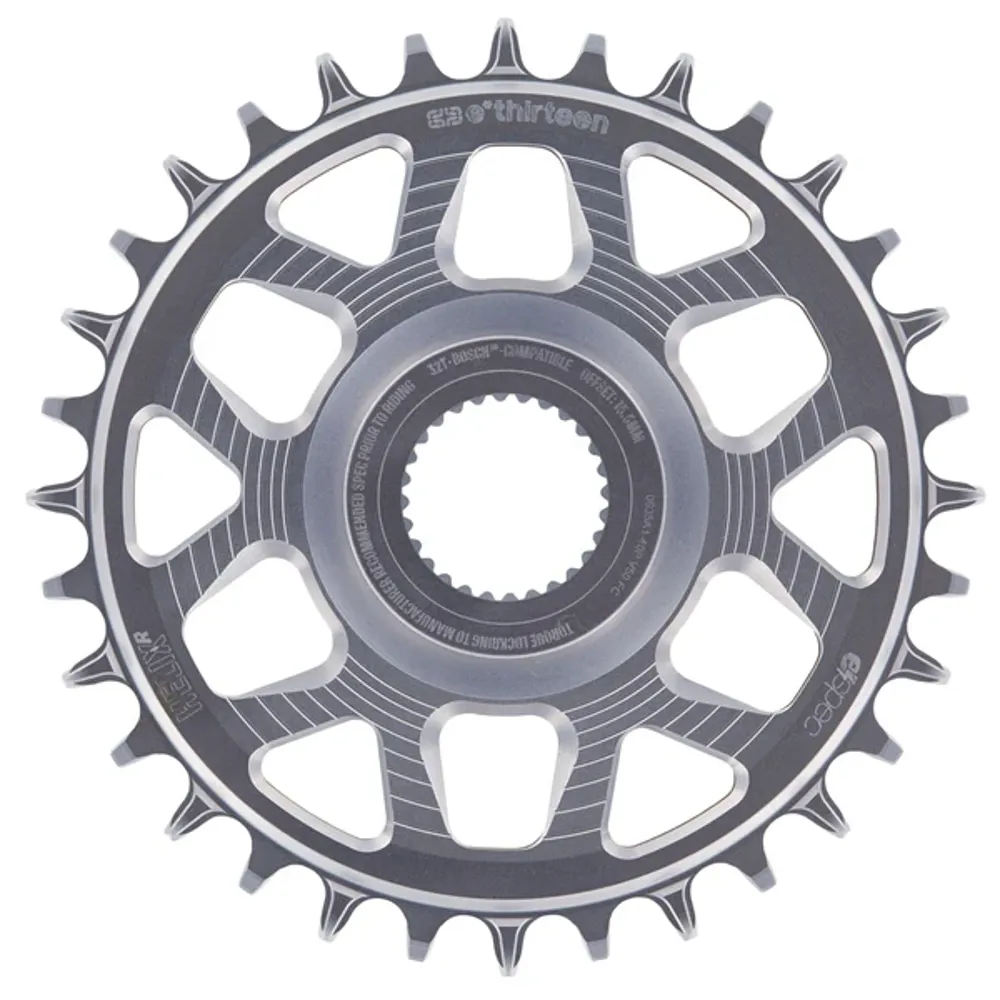 uPRISE Bikes E*Thirteen E-Thirteen Helix R e-spec 13.5mm OS Chainring for Bosch CX4 - Silver | Price match, 365 day return s, 18-Month Warranty, Finance Available & Free UK Delivery