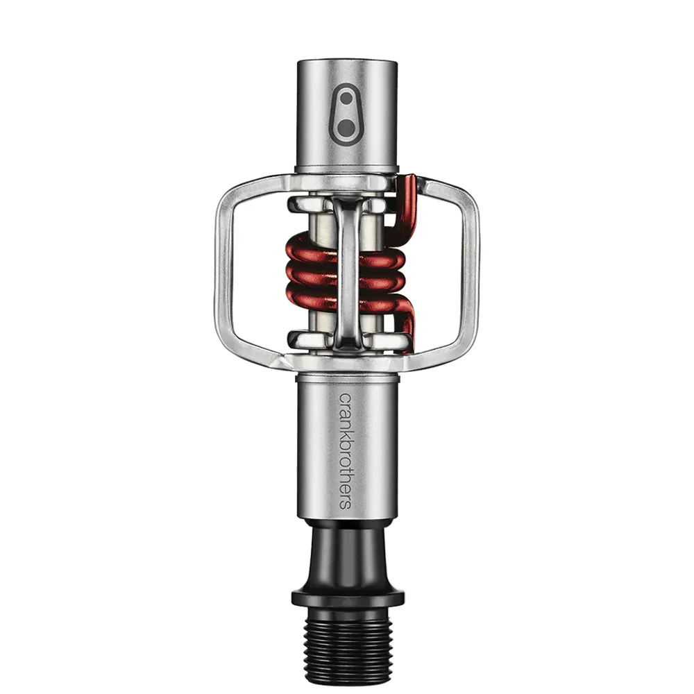 uPRISE Bikes Crank Brothers Eggbeater 1 Clipless MTB Pedals - Silver/Red | Price match, 365 day return s, 18-Month Warranty, Finance Available & Free UK Delivery