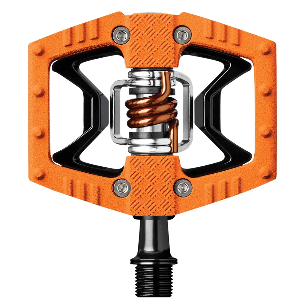 uPRISE Bikes Crank Brothers Double Shot 2 Clipless MTB Pedals - Black/Orange | Price match, 365 day return s, 18-Month Warranty, Finance Available & Free UK Delivery
