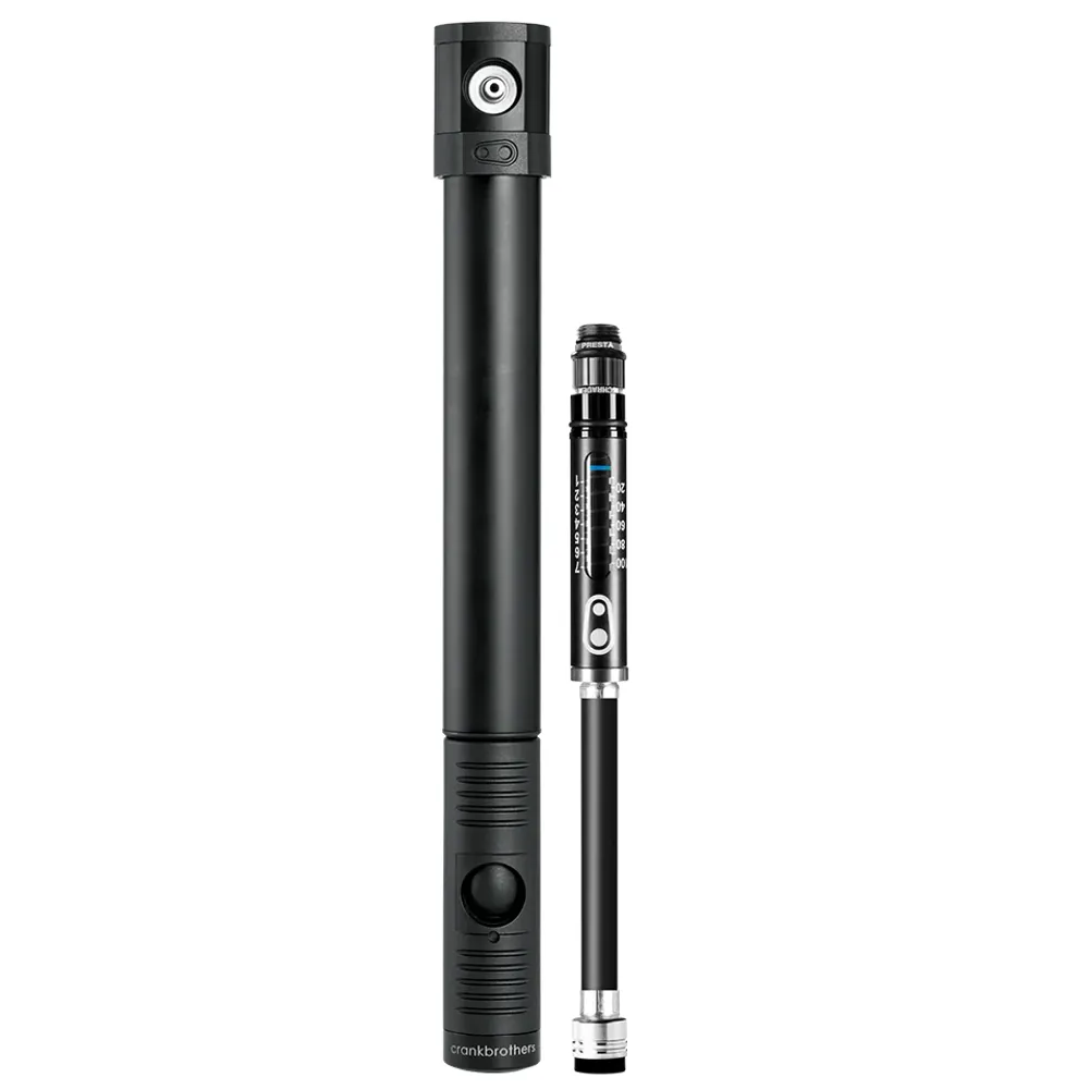 uPRISE Bikes Crank Brothers Klic HV With Gauge Mini Pump - Black | Price match, 365 day return s, 18-Month Warranty, Finance Available & Free UK Delivery