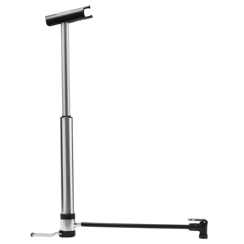 Crank Brothers Klic Mini Floor Pump - Silver/Black-1