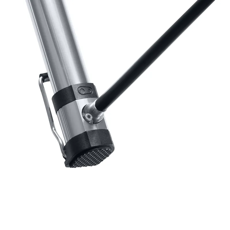 Crank Brothers Klic Mini Floor Pump - Silver/Black-2
