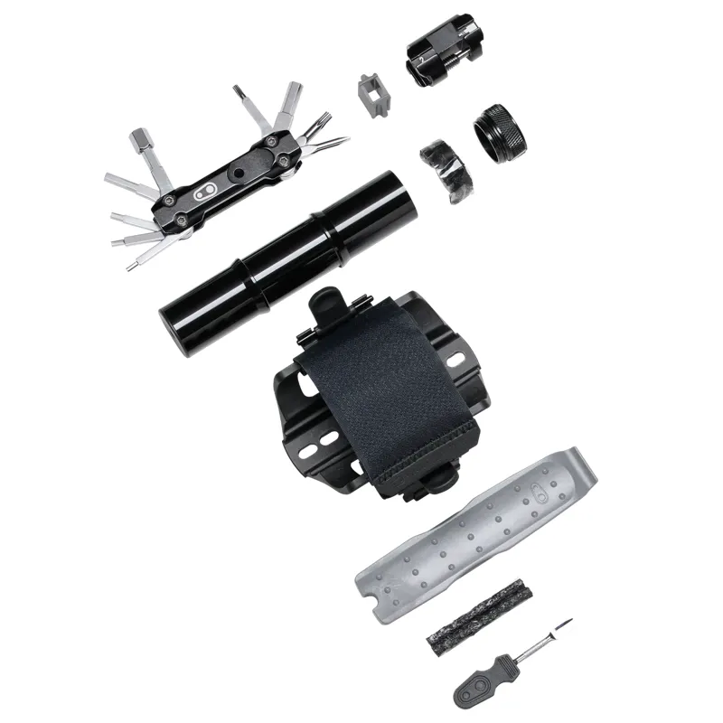 Crank Brothers TS18 SOS Tube Stash Tool Kit - Black/Silver-1