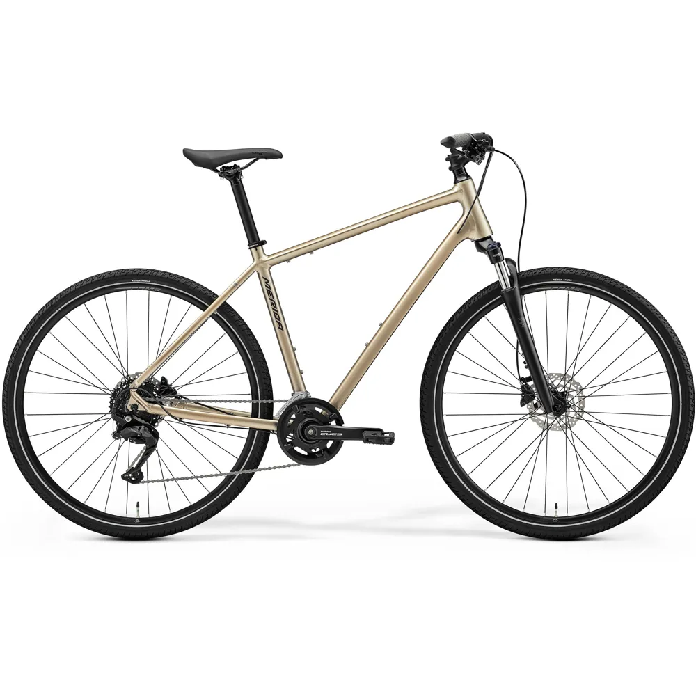 uPRISE Bikes Merida Crossway 100 2026 Hybrid Bike - High Cream | Price match, 365 day return s, 18-Month Warranty, Finance Available & Free UK Delivery