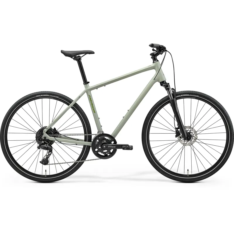 Merida Crossway 300 2026 Hybrid Bike - Early Moss Grey