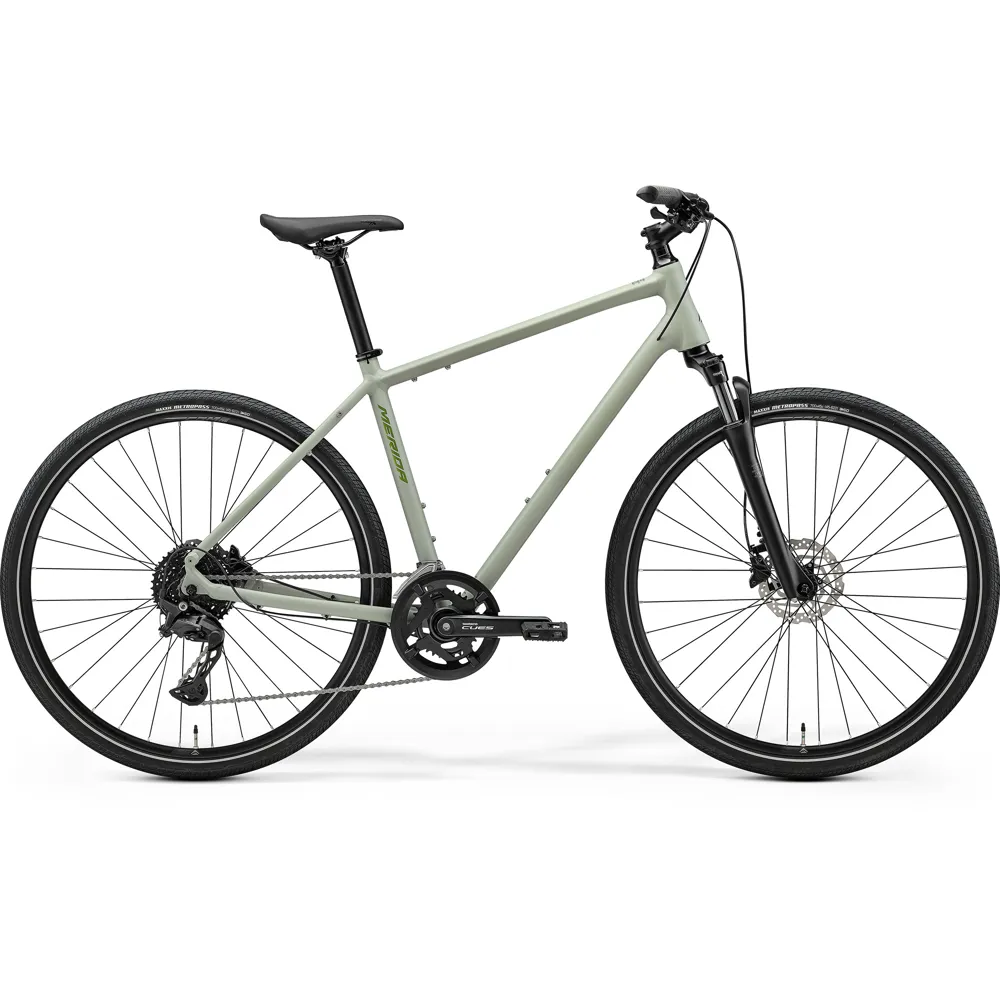 uPRISE Bikes Merida Crossway 300 2026 Hybrid Bike - Early Moss Grey | Price match, 365 day return s, 18-Month Warranty, Finance Available & Free UK Delivery