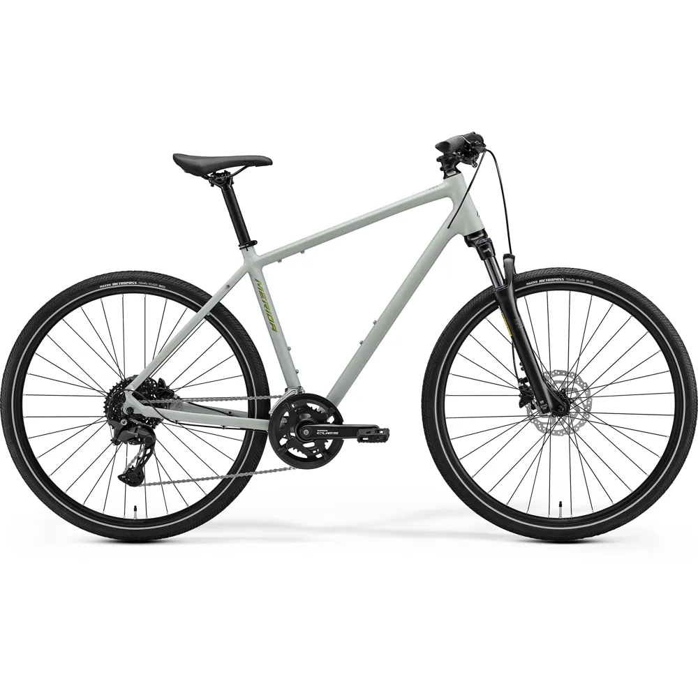 uPRISE Bikes Merida Crossway 300 2027 Hybrid Bike - Early Moss Grey | Price match, 365 day returns, 18-Month Warranty, Finance Available & Free UK Delivery