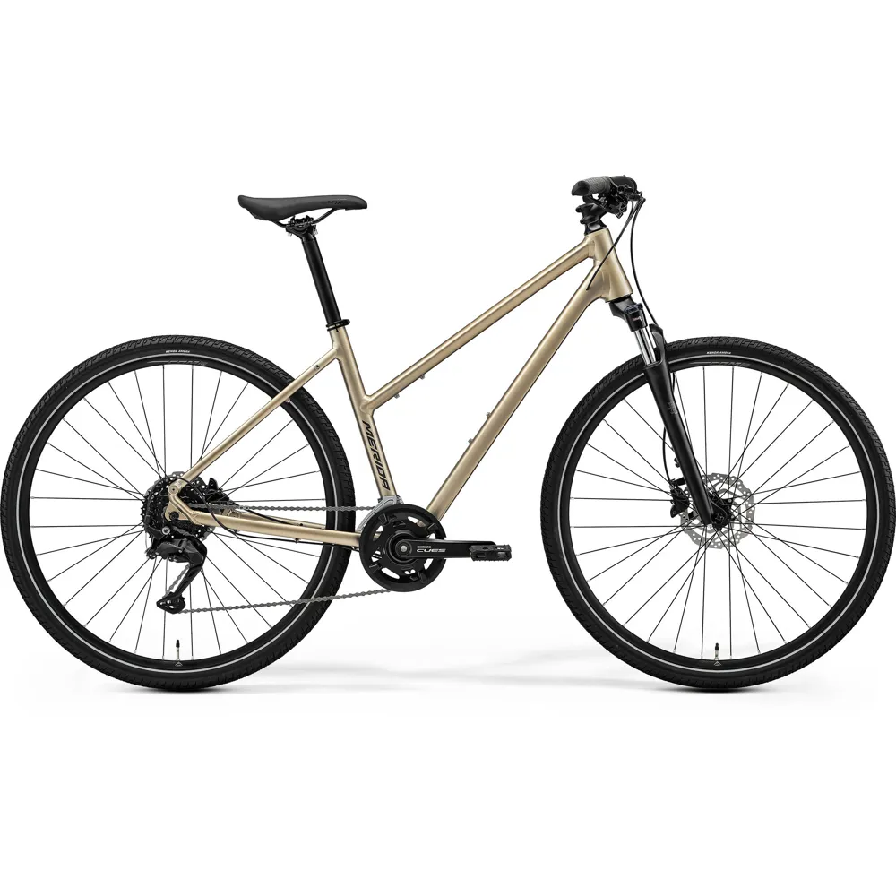 uPRISE Bikes Merida Crossway 100 Women's 2026 Hybrid Bike - High Cream | Price match, 365 day return s, 18-Month Warranty, Finance Available & Free UK Delivery
