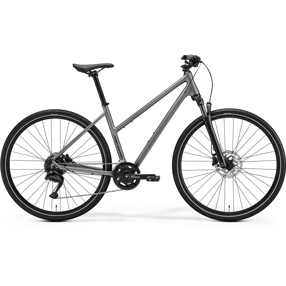 uPRISE Bikes Merida Crossway 100 Women's 2027 Hybrid Bike - Slate Grey | Price match, 365 day returns, 18-Month Warranty, Finance Available & Free UK Delivery