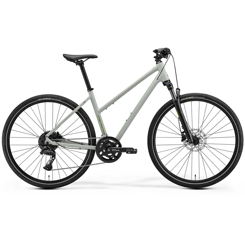Merida Crossway 300 Women's 2027 Hybrid Bike - Early Moss Grey Green