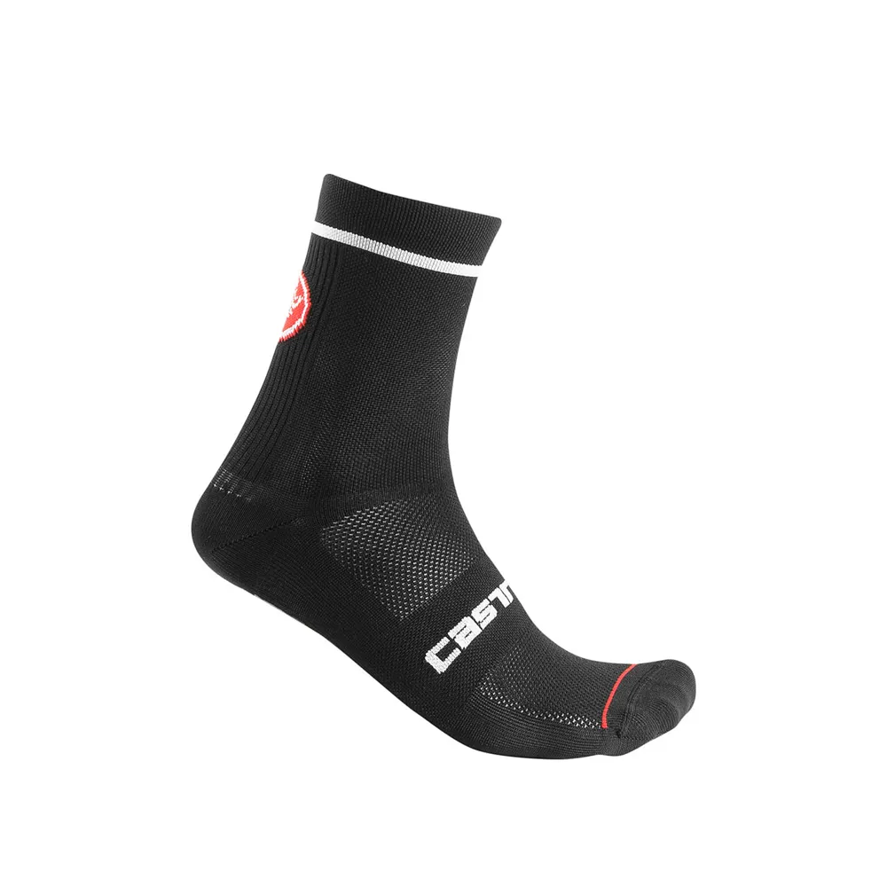uPRISE Bikes Castelli Entrata 13 Socks - Black | Price match, 365 day return s, 18-Month Warranty, Finance Available & Free UK Delivery