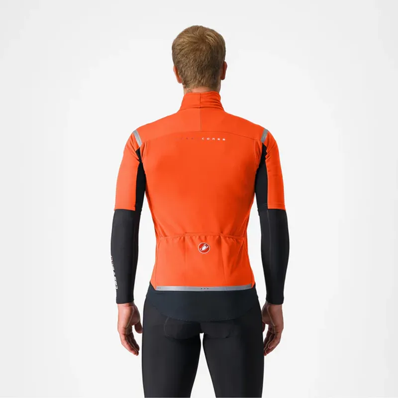 Castelli Gabba RoS 2 Men's Short Sleeve Jersey - Brilliant Orange/Silver-1