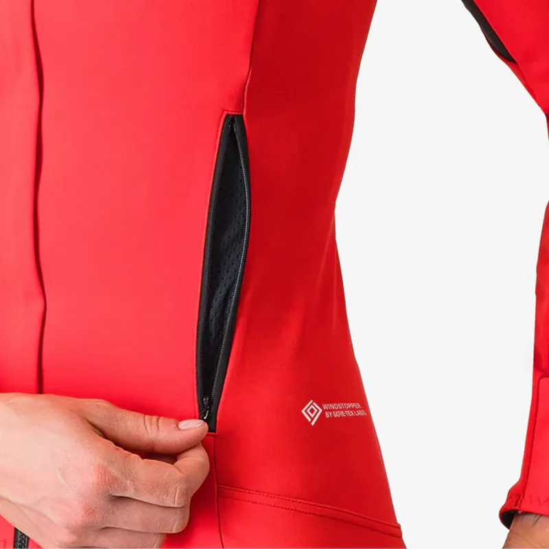 Castelli Perfetto RoS 2 Women's Jacket - Hibiscus/Silver Reflex-5