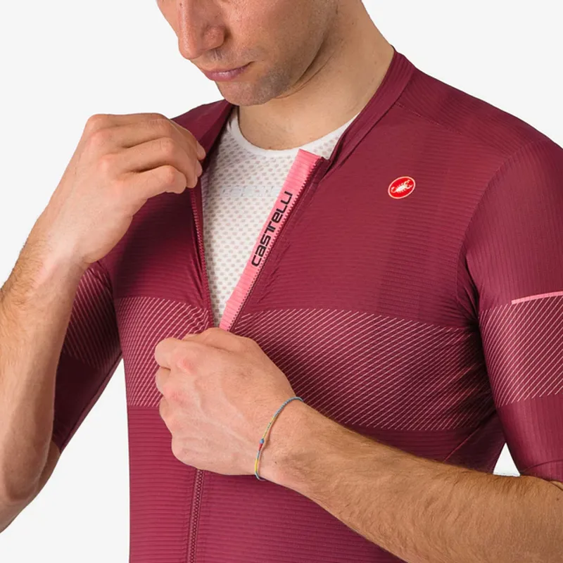 Castelli Giro Trofeo Men's Short Sleeve Jersey - Granata-3