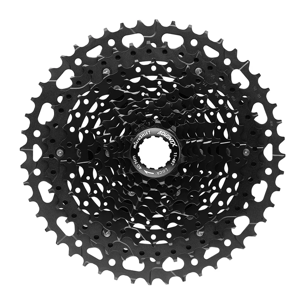 uPRISE Bikes Microshift CS-G104 ADVENT X G-Series 10 Speed Cassette - Black - 11-48T | Price match, 365 day returns, 18-Month Warranty, Finance Available & Free UK Delivery
