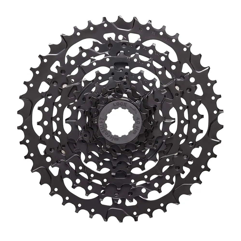 uPRISE Bikes Microshift CS-H083 Acolyte H-Series 8 Speed Cassettes - Black - 11-42T | Price match, 365 day returns, 18-Month Warranty, Finance Available & Free UK Delivery