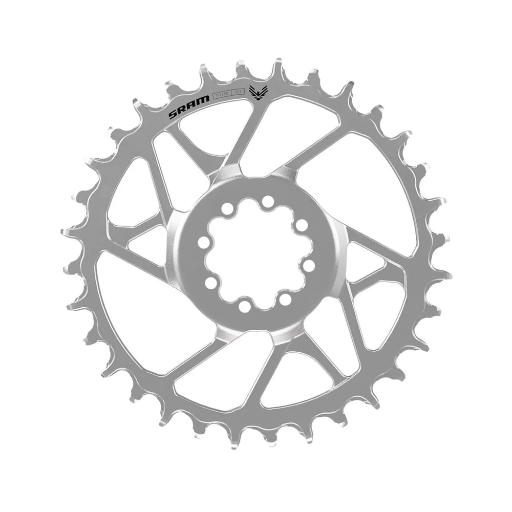 uPRISE Bikes Sram Eagle 90 T-Type Steel Direct Mount 3mm Offset Chain Ring - Silver | Price match, 365 day return s, 18-Month Warranty, Finance Available & Free UK Delivery