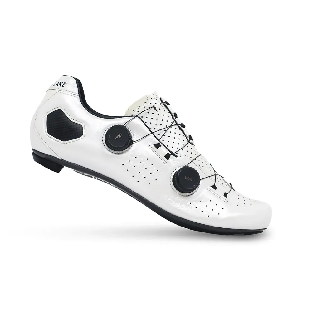 uPRISE Bikes Lake CX333 Road Shoes - EU 41 - White/Black | Price match, 365 day return s, 18-Month Warranty, Finance Available & Free UK Delivery