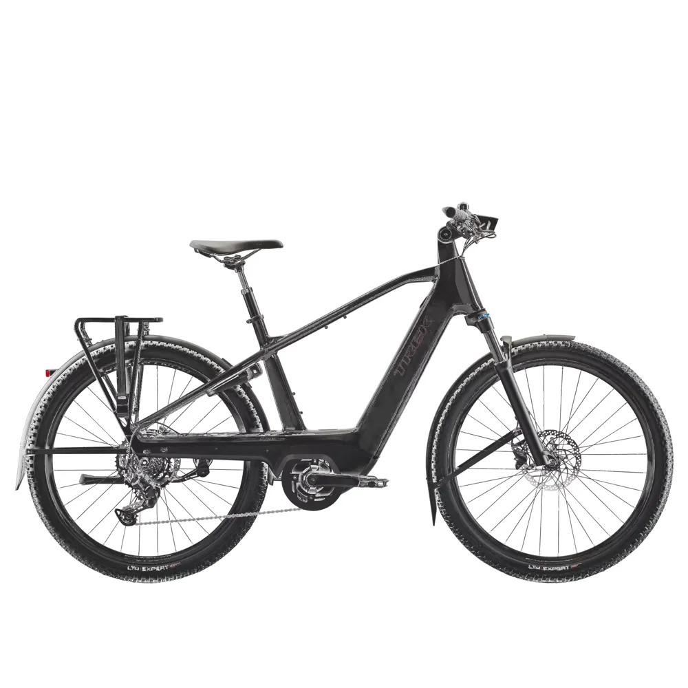 uPRISE Bikes Trek Charter+ 4 R9 Trail StepOver 540wh 2026 Electric Hybrid Bike - Dark Web | Price match, 365 day return s, 18-Month Warranty, Finance Available & Free UK Delivery