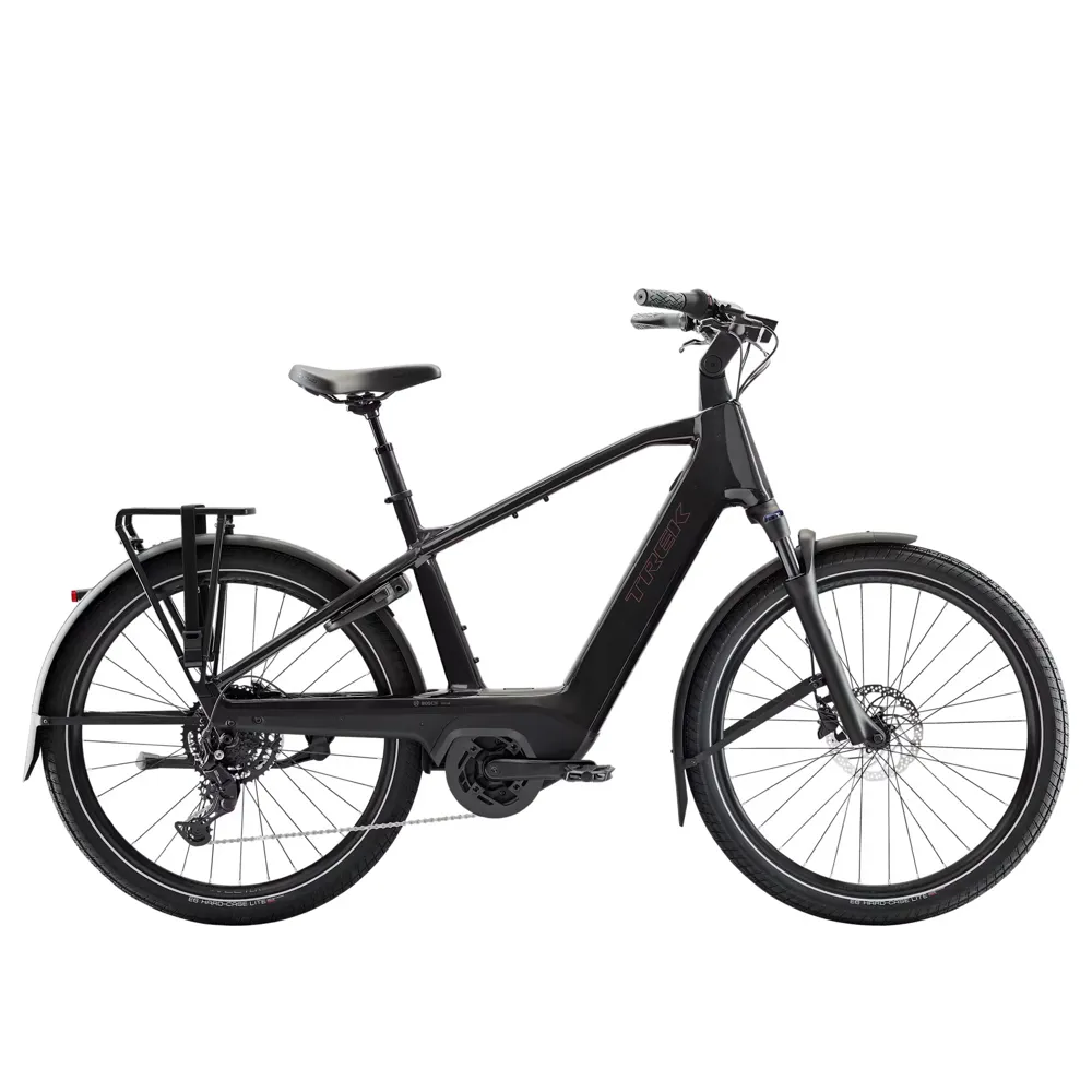 uPRISE Bikes Trek Charter+ 4 R9 Stepover 800wh 2026 Electric Hybrid Bike - Dark Web | Price match, 365 day return s, 18-Month Warranty, Finance Available & Free UK Delivery