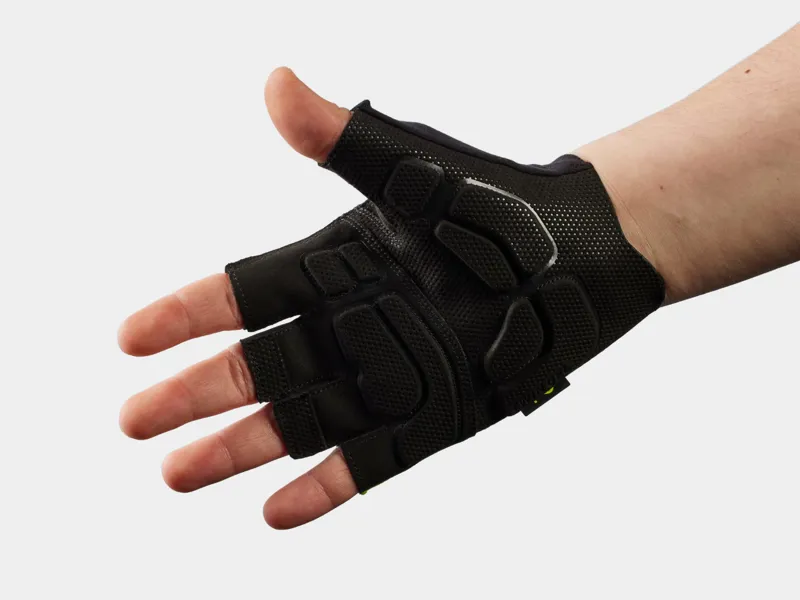 Trek Circuit Twin Gel Short Finger Cycling Gloves - Visibility Yellow-1