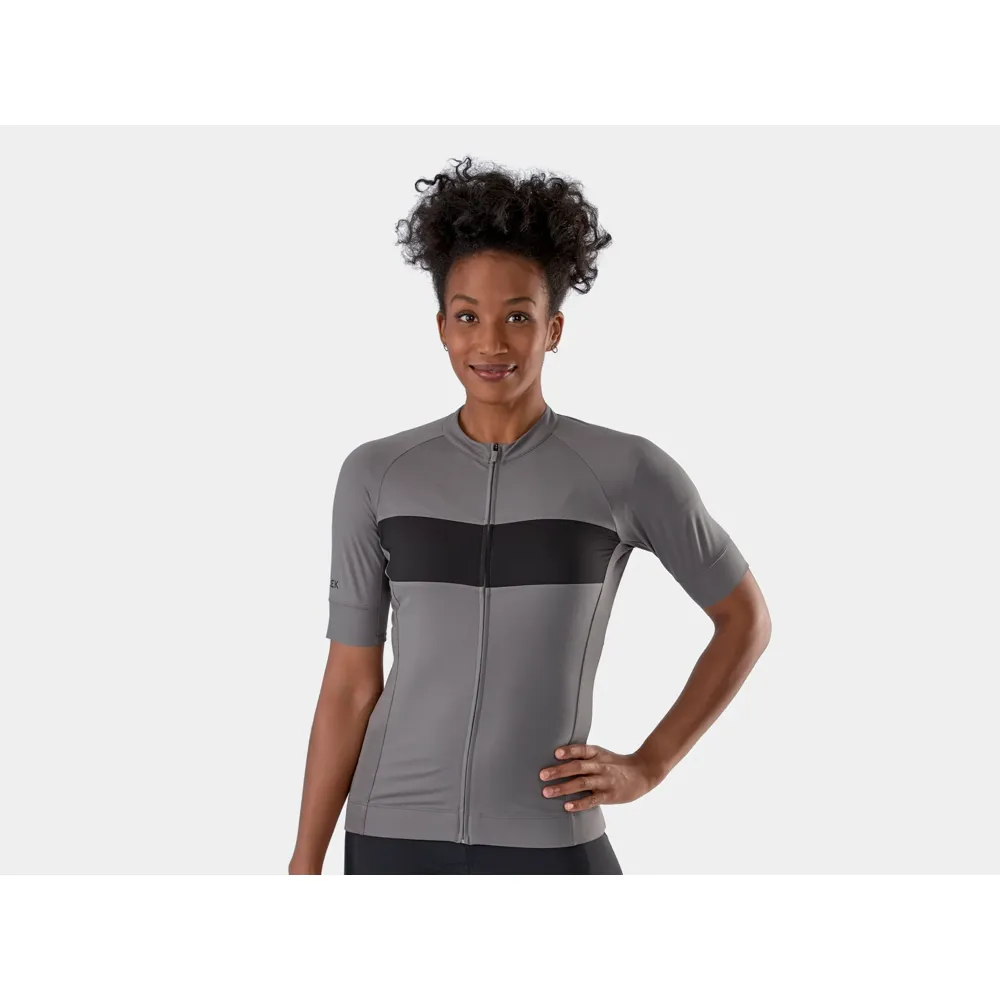 uPRISE Bikes Trek Circuit LTD Women's Short Sleeve Jersey - Charcoal/Black | Price match, 365 day return s, 18-Month Warranty, Finance Available & Free UK Delivery