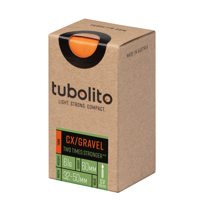 Tubolito Tubo CX/Gravel 60mm Presta Orange Valve - 700/29/27.5 32- 50mm-1