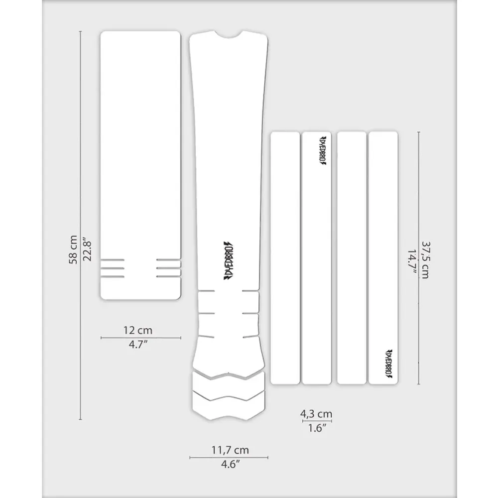 uPRISE Bikes Dyedbro E-Bile Frame Protection - Gloss Clear/Black | Price match, 365 day return s, 18-Month Warranty, Finance Available & Free UK Delivery