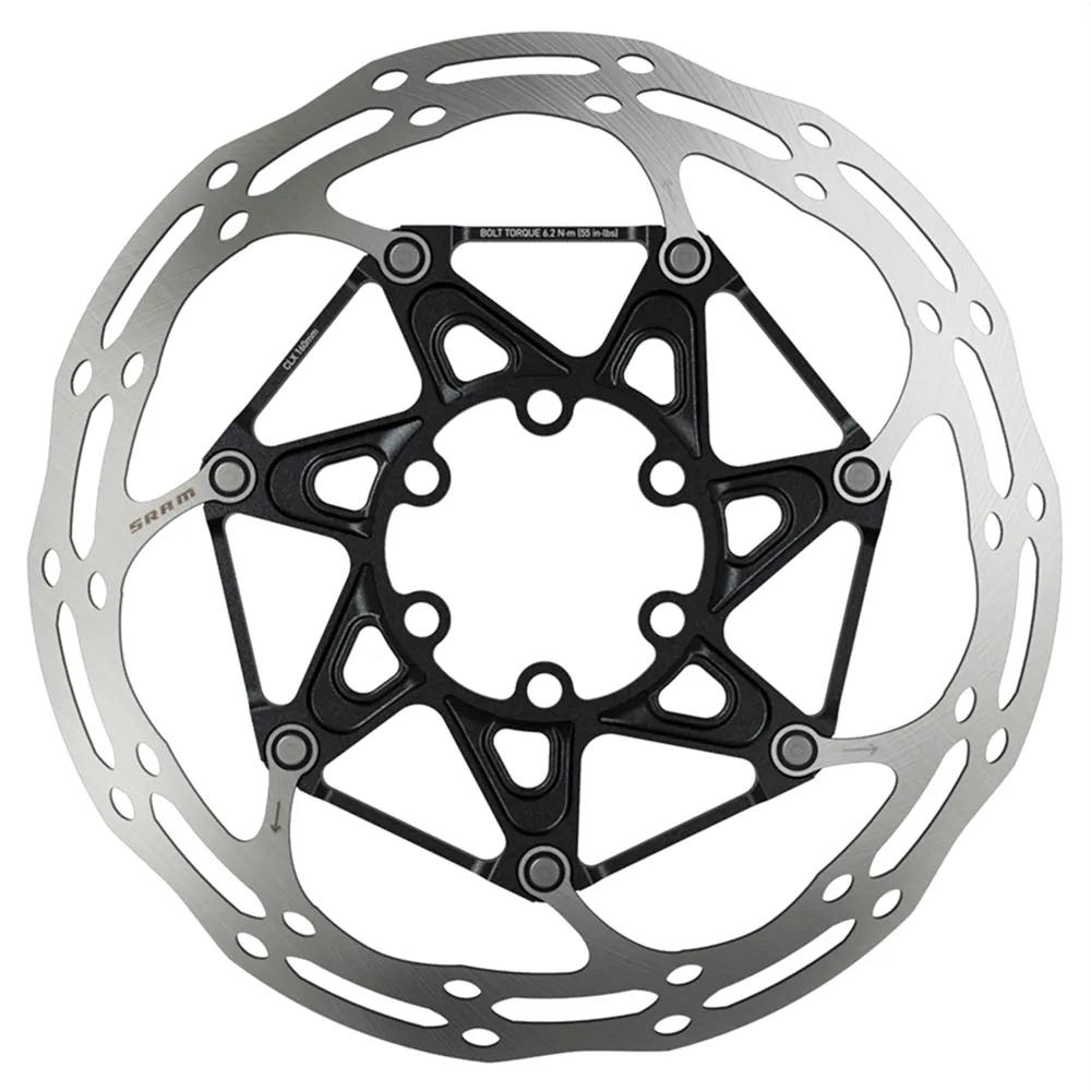 uPRISE Bikes Sram Centerline 2 Piece Rounded 6-Bolt Disc Rotor - Black | Price match, 365 day return s, 18-Month Warranty, Finance Available & Free UK Delivery