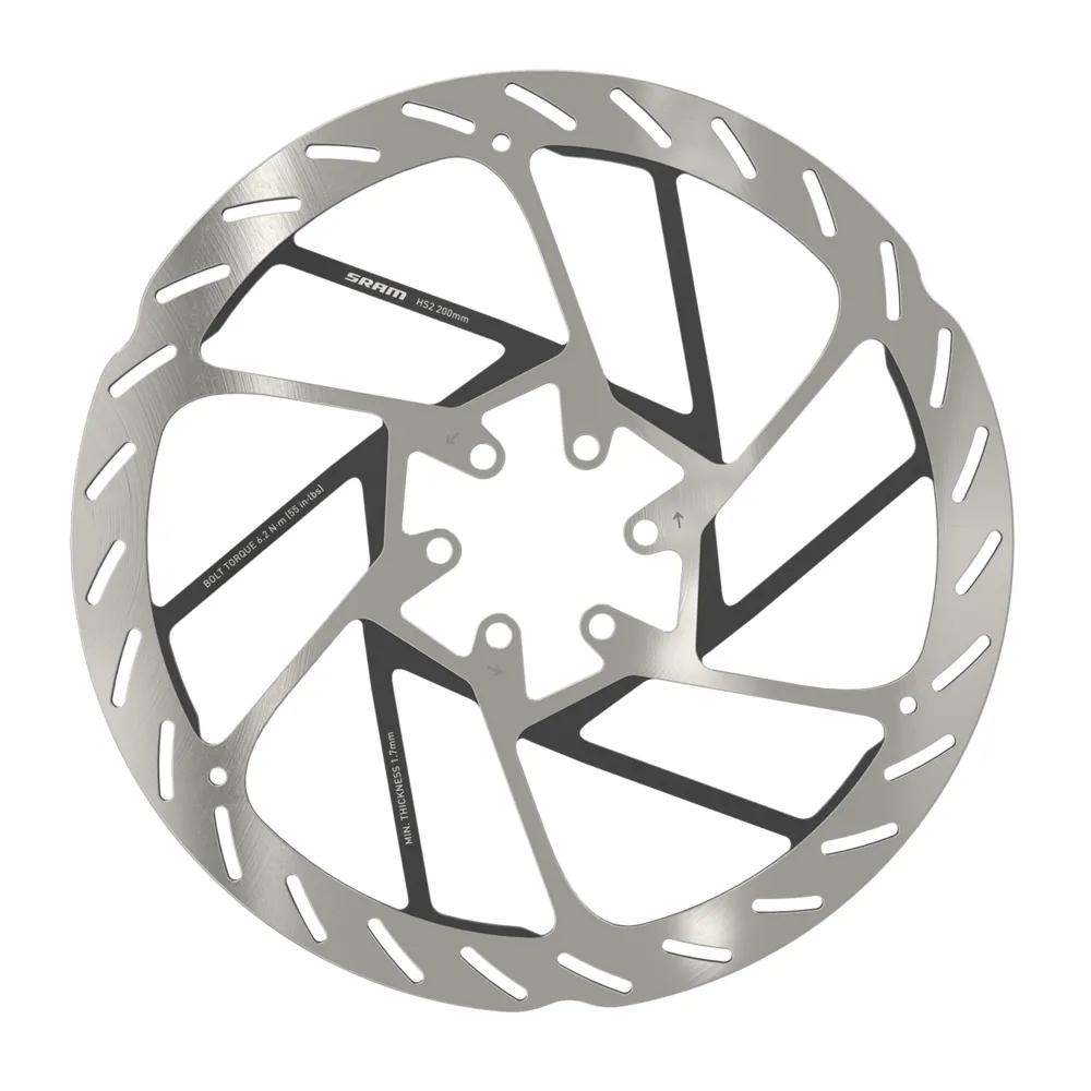 uPRISE Bikes Sram HS2 6-Bolt Rotor Includes Steel Rotor Bolts - 200mm | Price match, 365 day return s, 18-Month Warranty, Finance Available & Free UK Delivery