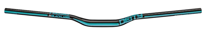Deity Blacklabel 800mm Handlebar 31.8mm Bore 25mm Rise - Black/Turquoise