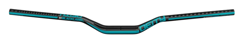 Deity Blacklabel 800mm Handlebar 31.8mm Bore 38mm Rise - Black/Turquoise
