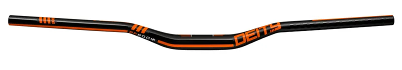 Deity Brendog 800mm Handlebar 31.8mm Bore 30mm Rise - Black/Orange