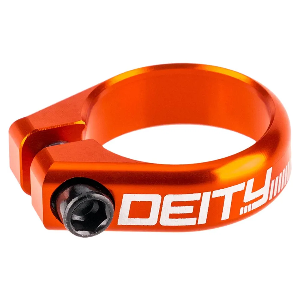 uPRISE Bikes Deity Circuit Seatpost Clamp - Orange | Price match, 365 day return s, 18-Month Warranty, Finance Available & Free UK Delivery