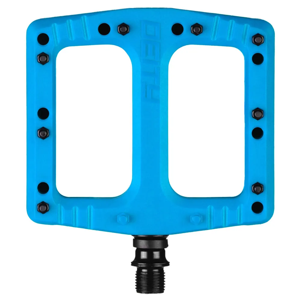 uPRISE Bikes Deity Deftrap Flat MTB Pedals - Blue | Price match, 365 day return s, 18-Month Warranty, Finance Available & Free UK Delivery