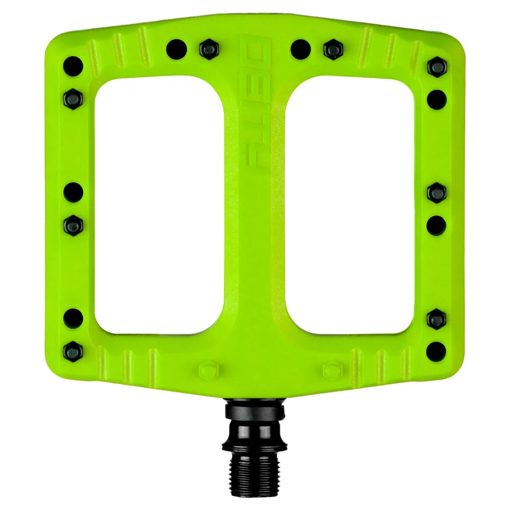 uPRISE Bikes Deity Deftrap Flat MTB Pedals - Green | Price match, 365 day return s, 18-Month Warranty, Finance Available & Free UK Delivery