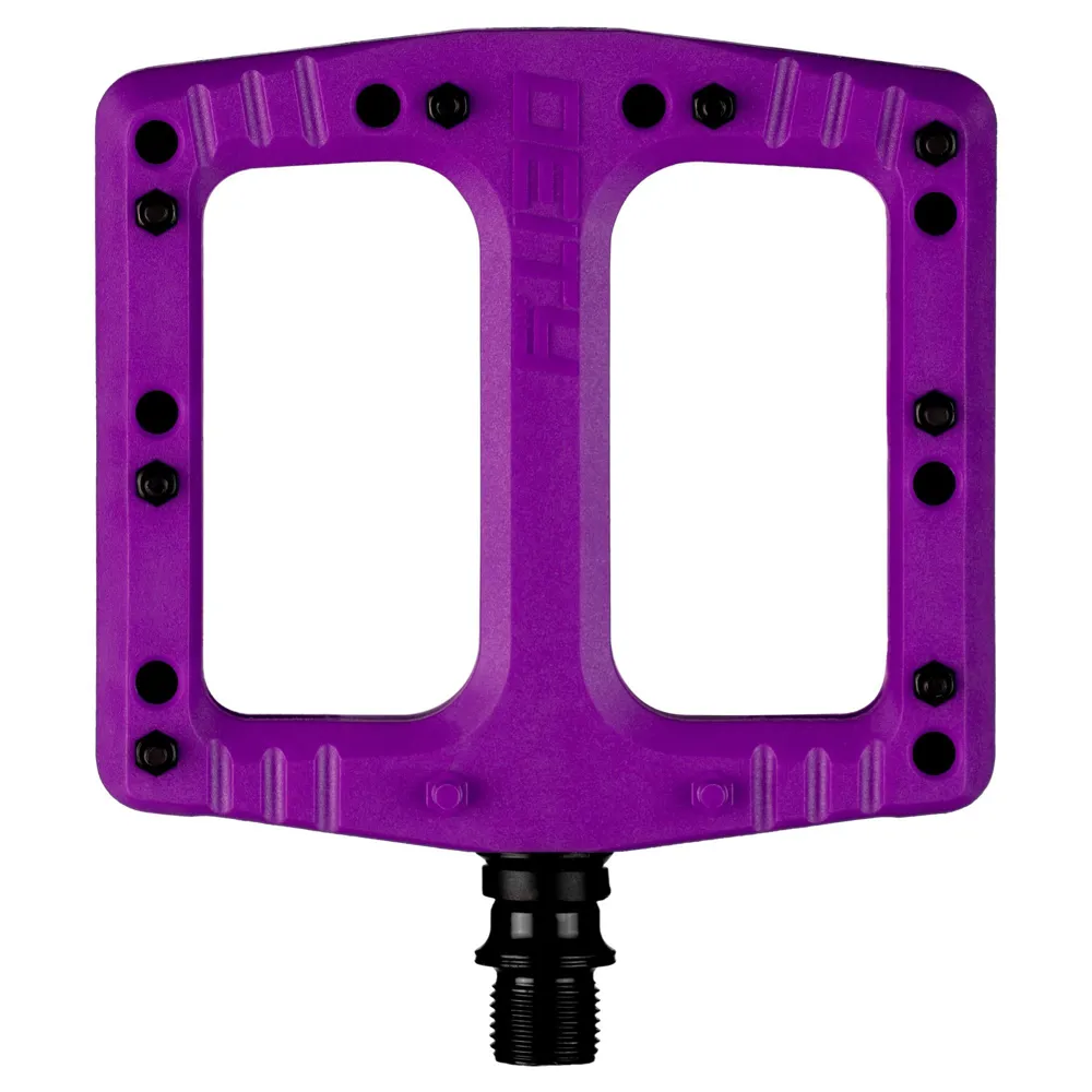 uPRISE Bikes Deity Deftrap Flat MTB Pedals - Purple | Price match, 365 day return s, 18-Month Warranty, Finance Available & Free UK Delivery