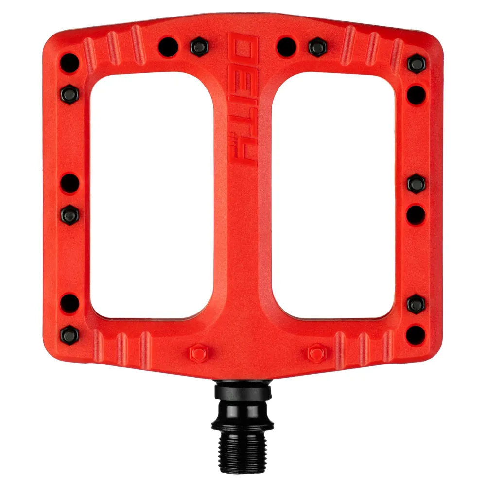 uPRISE Bikes Deity Deftrap Flat MTB Pedals - Red | Price match, 365 day return s, 18-Month Warranty, Finance Available & Free UK Delivery
